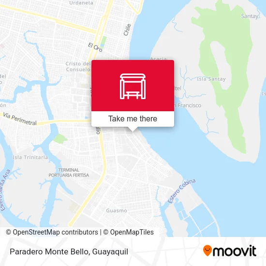 Mapa de Paradero Monte Bello