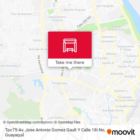 Mapa de Tpc75-Av. Jose Antonio Gomez Gault Y Calle 18i No