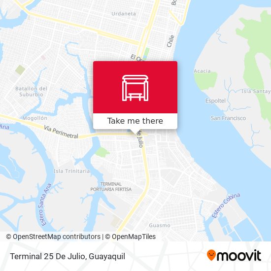 Terminal 25 De Julio map