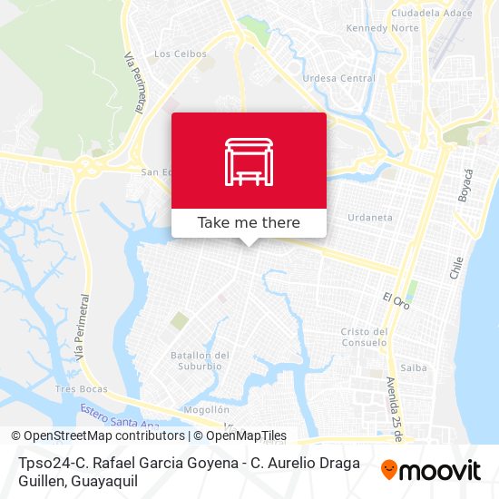 Tpso24-C. Rafael Garcia Goyena - C. Aurelio Draga Guillen map