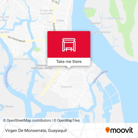 Virgen De Monserrate map