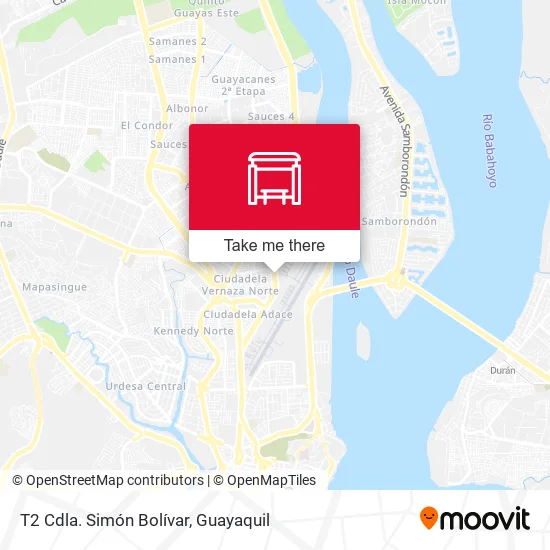 Mapa de T2 Cdla. Simón Bolívar