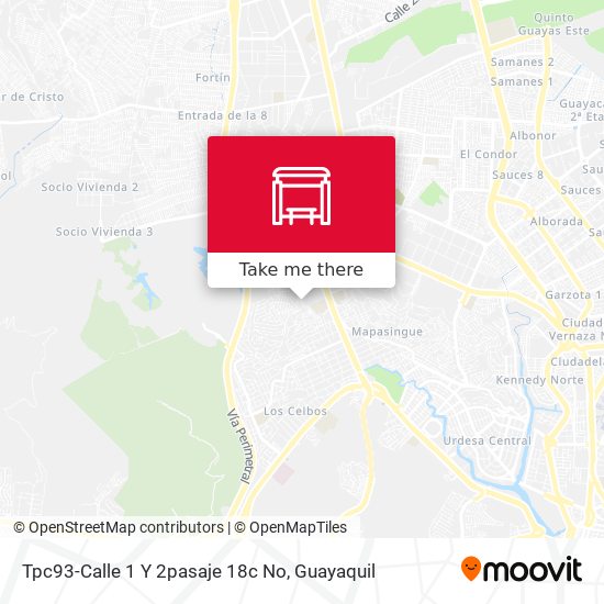Mapa de Tpc93-Calle 1 Y 2pasaje 18c No