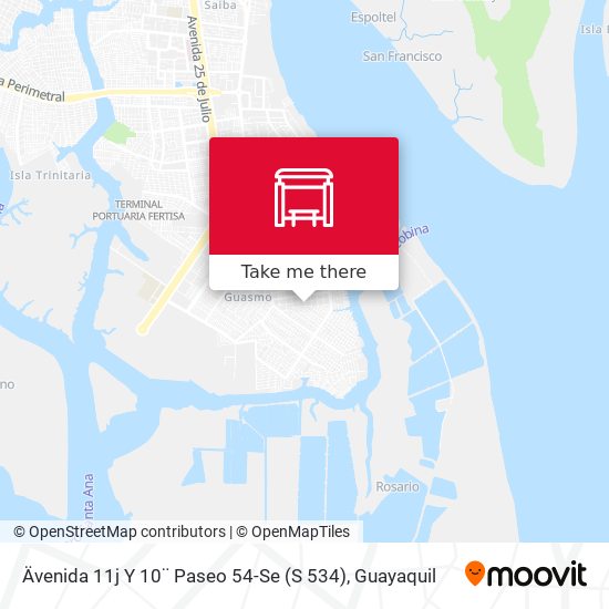 Ävenida 11j Y 10¨ Paseo 54-Se (S 534) map
