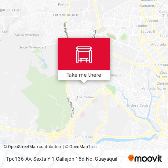 Mapa de Tpc136-Av. Sexta Y 1 Callejon 16d No