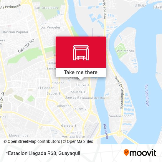 Mapa de *Estacion Llegada R68