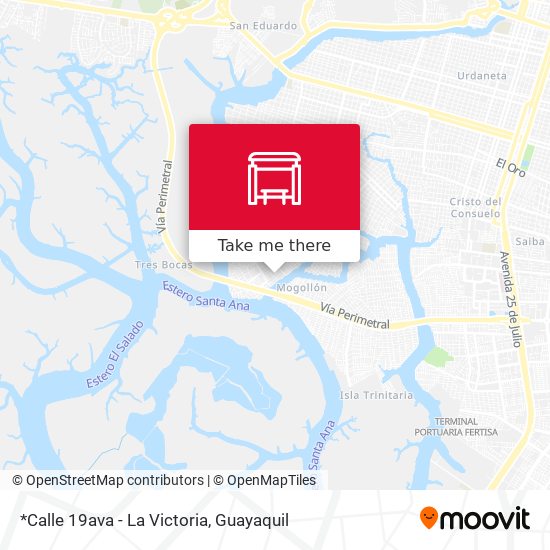 *Calle 19ava - La Victoria map