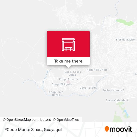 Mapa de *Coop Monte Sinai..