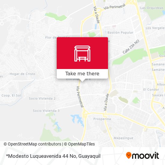 Mapa de *Modesto Luqueavenida 44 No