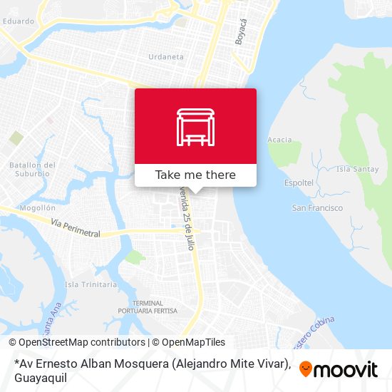 *Av Ernesto Alban Mosquera (Alejandro Mite Vivar) map