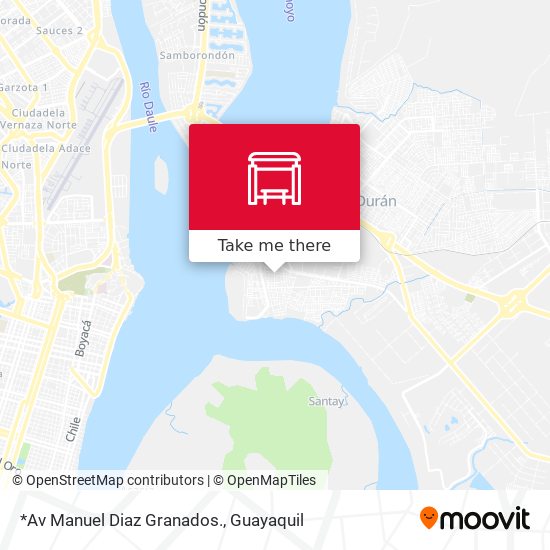 *Av Manuel Diaz Granados. map