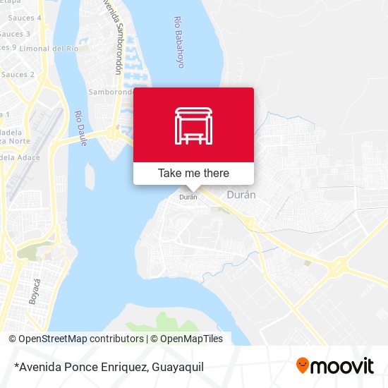 *Avenida Ponce Enriquez map