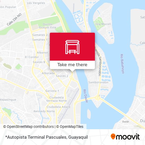 *Autopista  Terminal Pascuales map