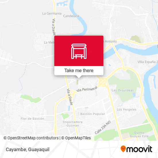 Mapa de Cayambe