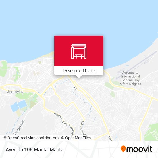 Avenida 108 Manta map