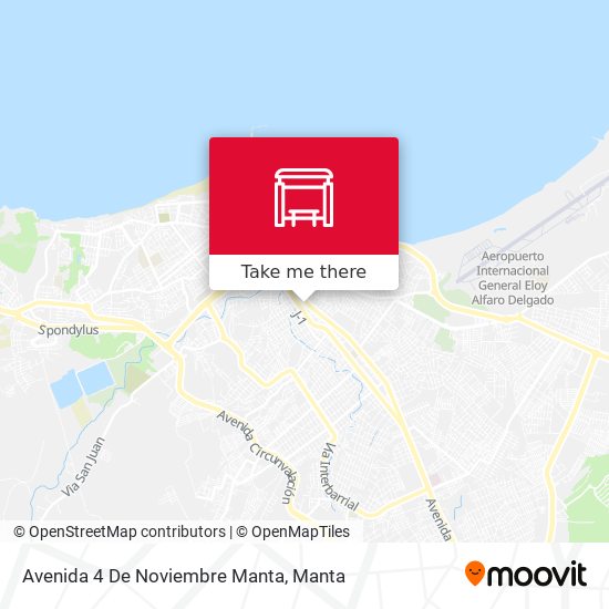 Avenida 4 De Noviembre Manta map