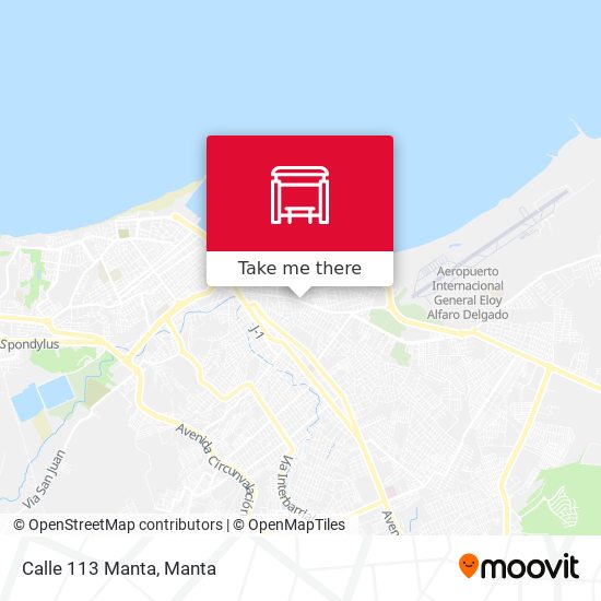 Calle 113 Manta map