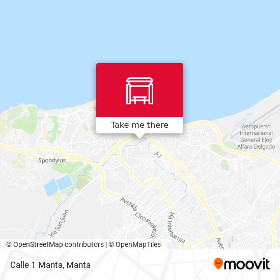 Calle 1 Manta map