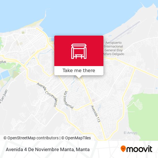 Avenida 4 De Noviembre Manta map