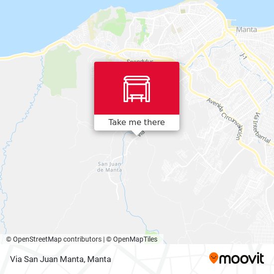 Via San Juan Manta map