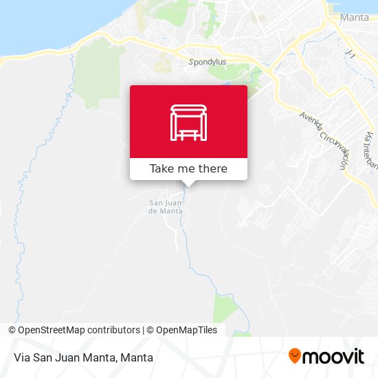 Mapa de Via San Juan Manta