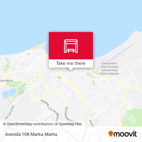 Avenida 108 Manta map