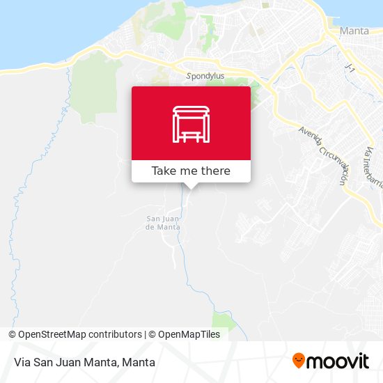 Mapa de Via San Juan Manta