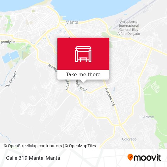 Mapa de Calle 319 Manta