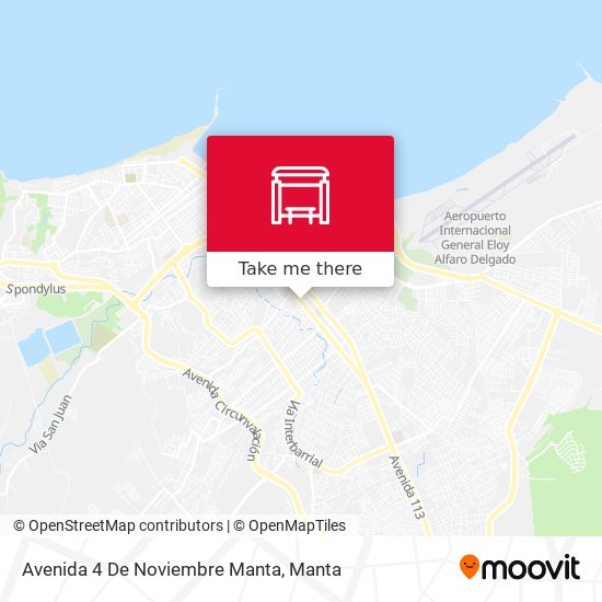 Mapa de Avenida 4 De Noviembre Manta