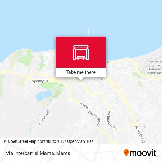 Via Interbarrial Manta map