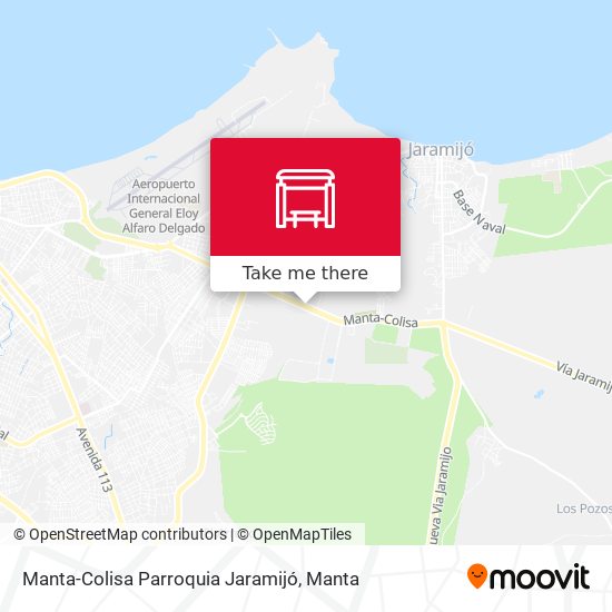 Manta-Colisa Parroquia Jaramijó map