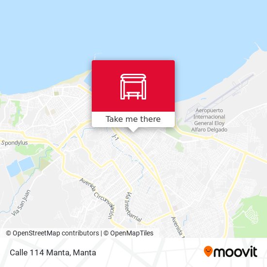 Calle 114 Manta map