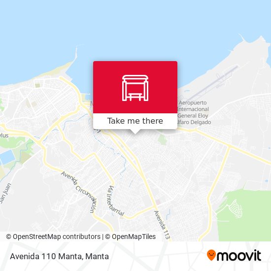 Avenida 110 Manta map