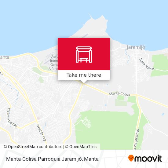 Mapa de Manta-Colisa Parroquia Jaramijó