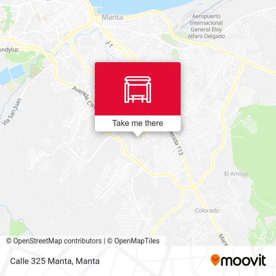 Mapa de Calle 325 Manta