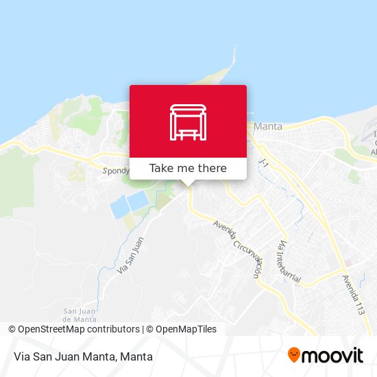 Via San Juan Manta map