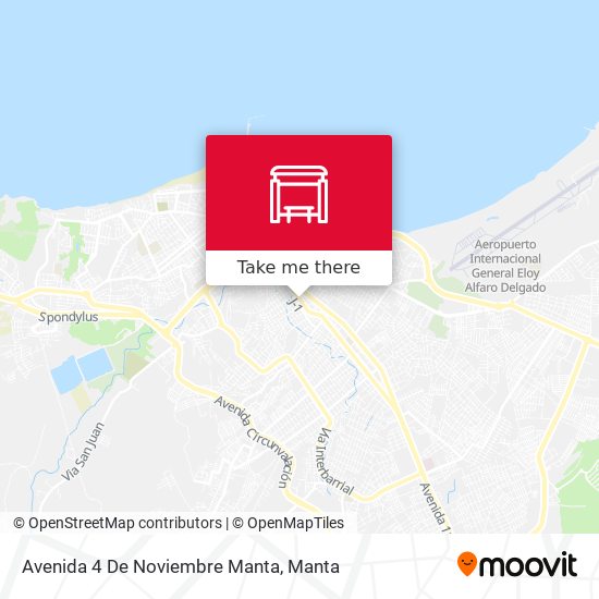 Avenida 4 De Noviembre Manta map