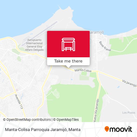 Mapa de Manta-Colisa Parroquia Jaramijó