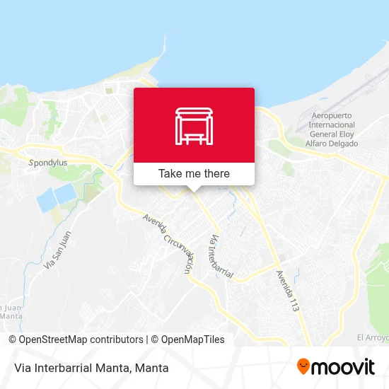 Via Interbarrial Manta map