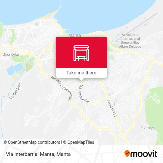 Via Interbarrial Manta map