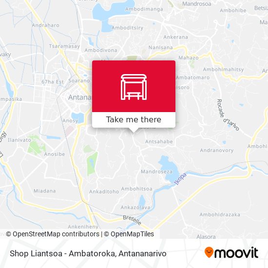 Shop Liantsoa - Ambatoroka map