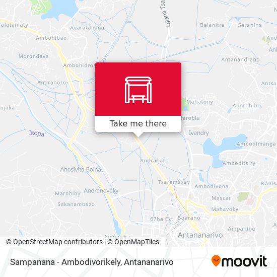 Sampanana - Ambodivorikely map