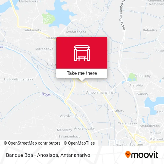 Banque Boa - Anosisoa map