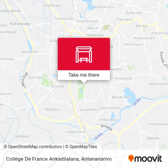 Collège De France Ankadilalana map