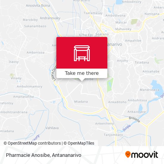 Pharmacie Anosibe map