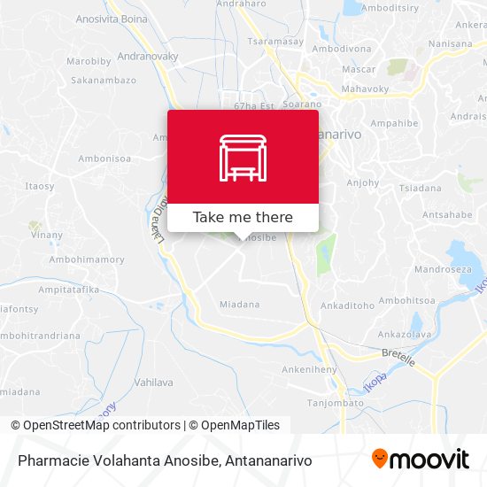 Pharmacie Volahanta Anosibe map