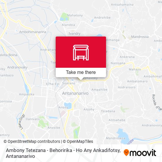 Ambony Tetezana - Behoririka - Ho Any Ankadifotsy map