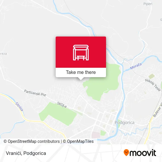 Vranići map