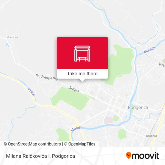 Milana Raičkovića I map