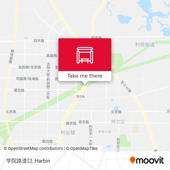 学院路道口 map